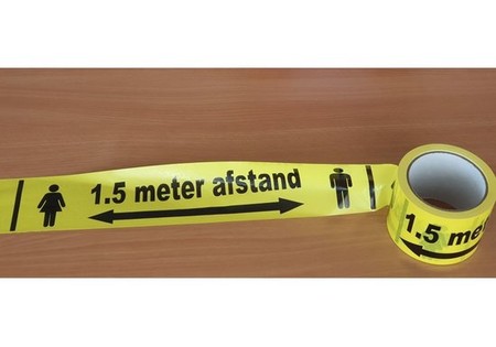 Tape / Plakband afstand houden - 2 stuks
