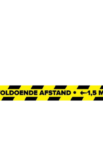 Sticker afstand houden 7 x 90 cm