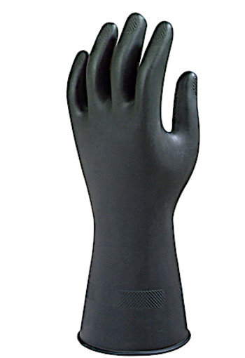 Natuurrubber handschoen Black Heavyweight G17K - L