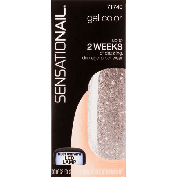 Sensationail Gel Color Silver Glitter 7 ml 