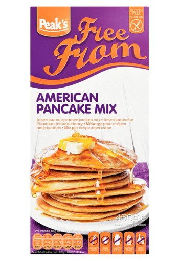 Peak's American pancake mix glutenvrij (450 Gram)