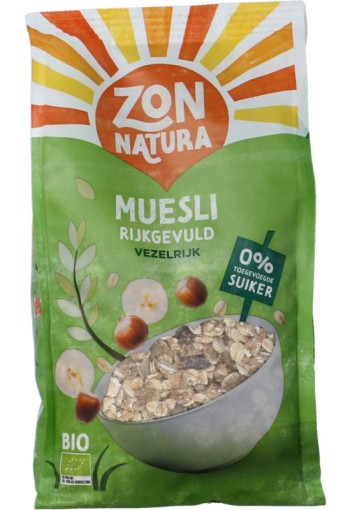 Zonnatura Muesli rijk gevuld bio (500 Gram)