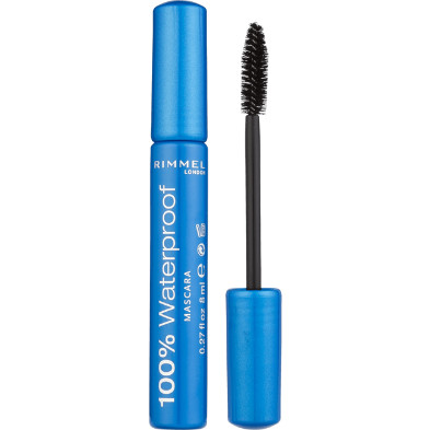 Rimmel London 100% Waterproof Mascara - 001 Black