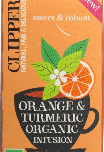 Clipper Orange & turmeric infusion bio (20 Zakjes)