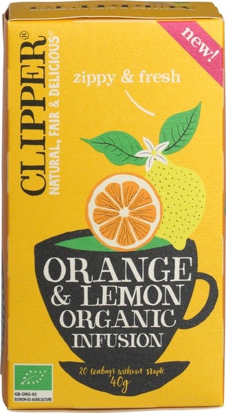 Clipper Orange & lemon infusion bio (20 Zakjes)